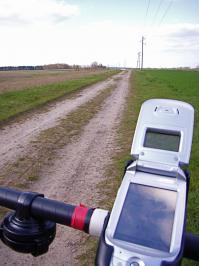 A780 auf dem Lenker