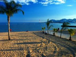 Der Strand von Cannes