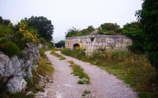 Rückweg vom Trophée des Alpes...