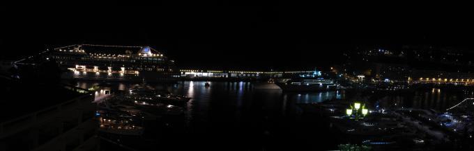 Le port de Monaco  nuit