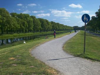 Frühling, Sonne, Fußweg